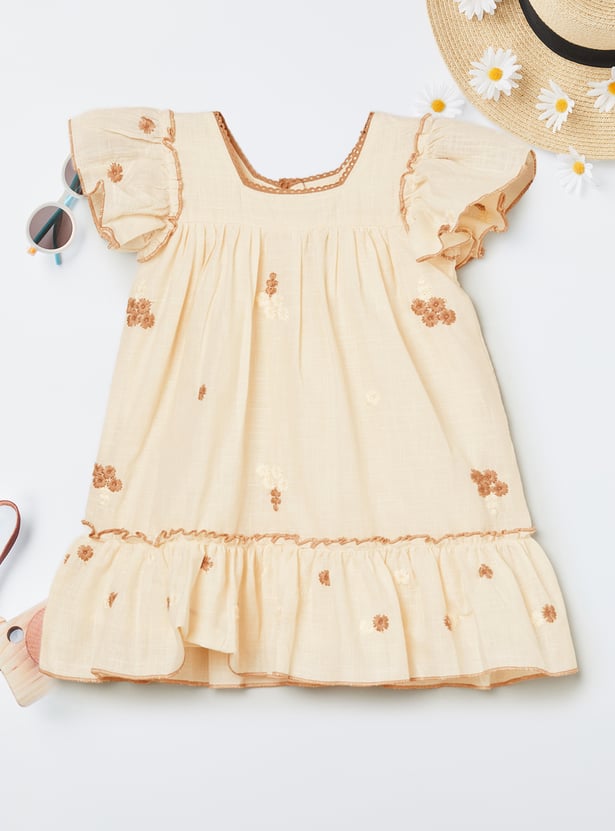Girls Embroidered Dress