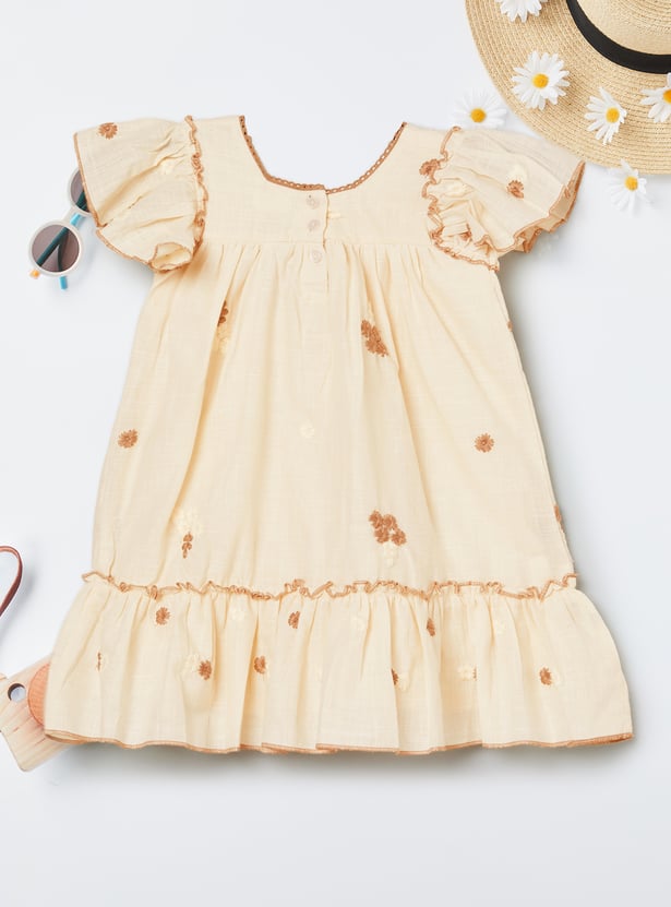 Girls Embroidered Dress
