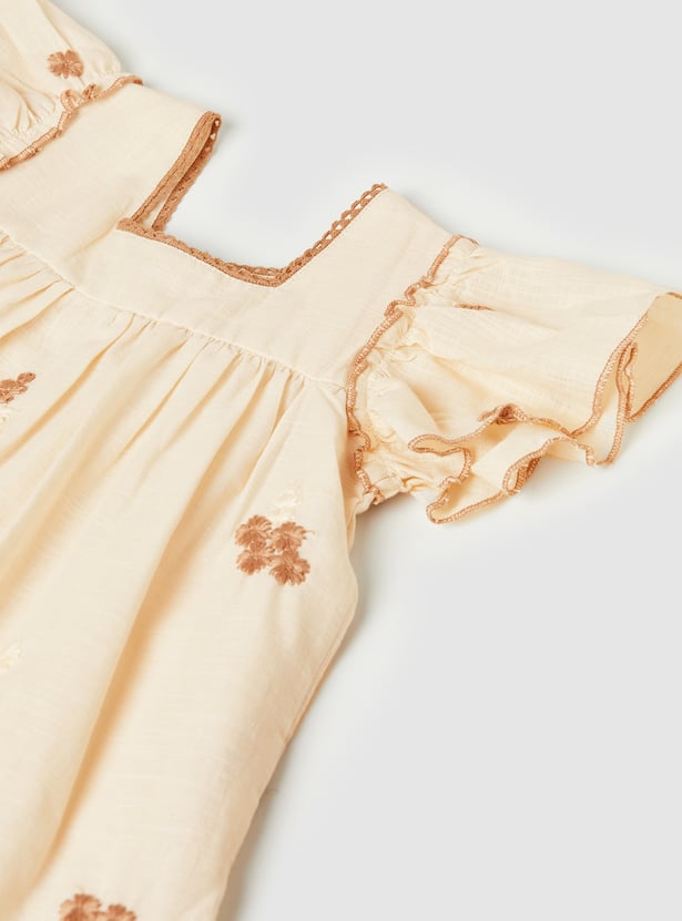 Girls Embroidered Dress