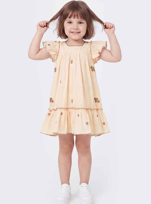 Girls Embroidered Dress