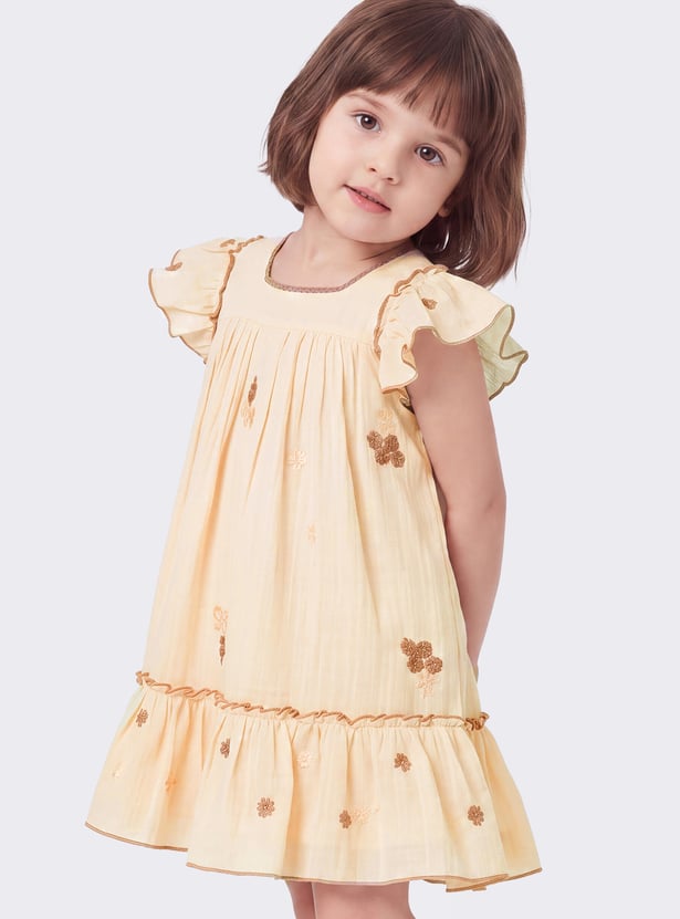 Girls Embroidered Dress