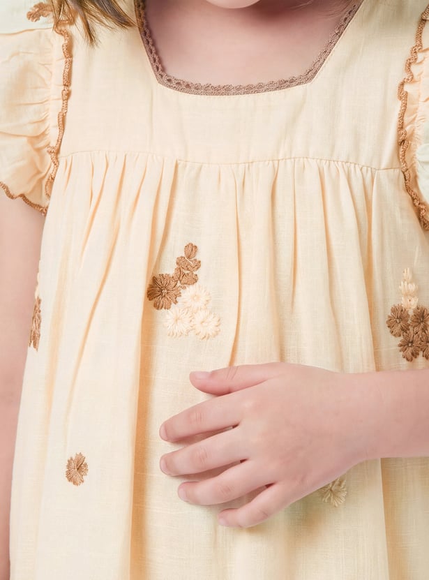 Girls Embroidered Dress