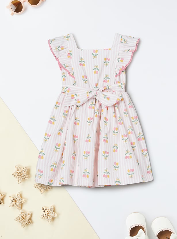 Girls Floral Print Dress