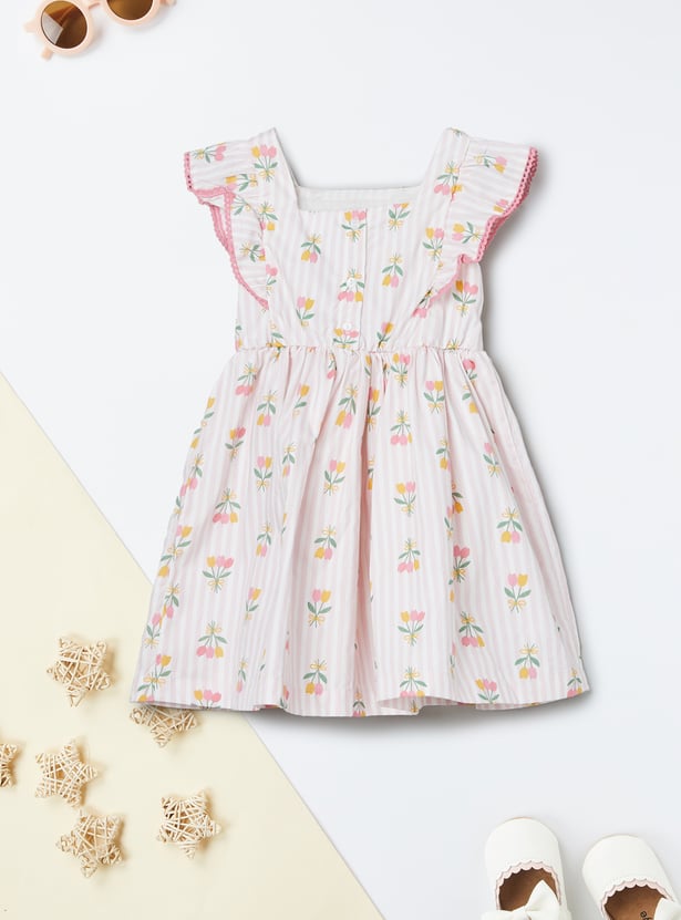 Girls Floral Print Dress