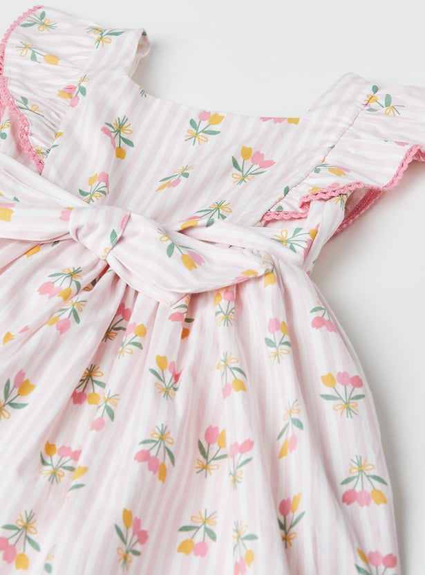 Girls Floral Print Dress