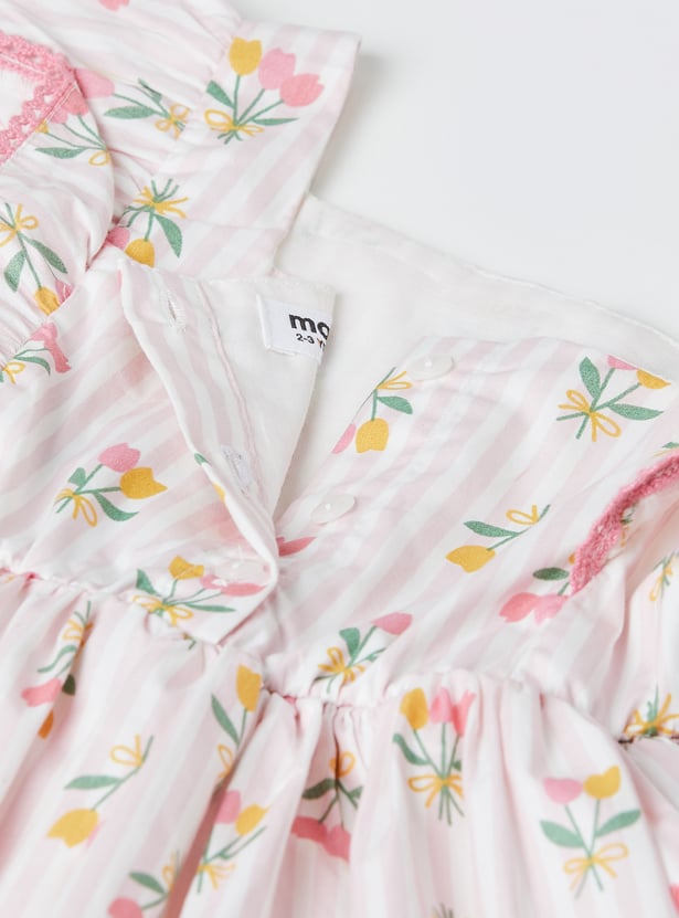 Girls Floral Print Dress
