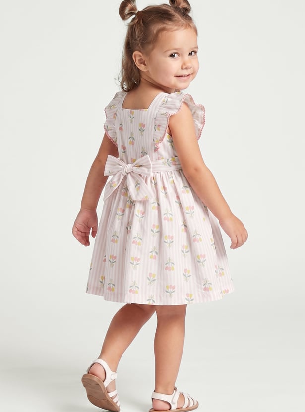 Girls Floral Print Dress