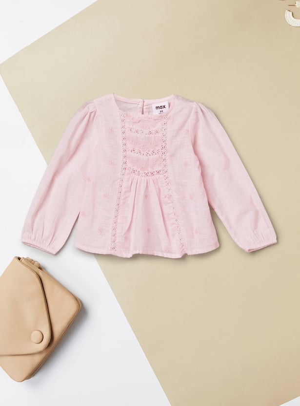 Girls Embroidered Top