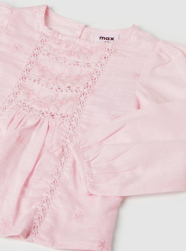 Girls Embroidered Top