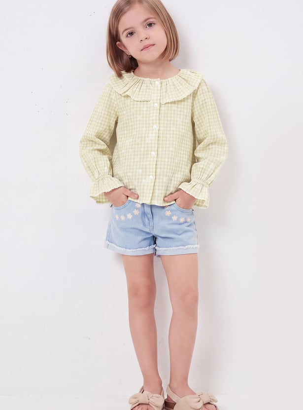 Girls Embroidered Top