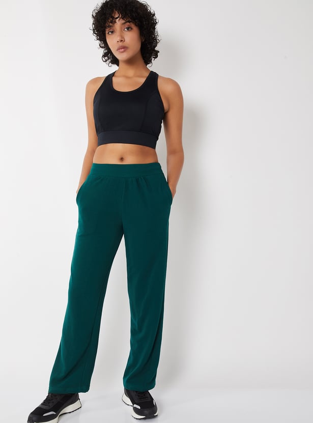Women Solid Sports Bra
