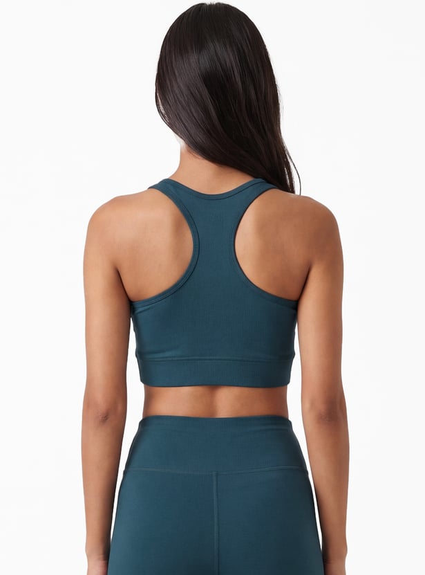 Women Solid Sports Bra