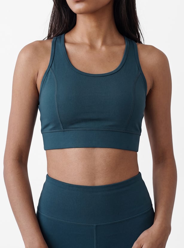 Women Solid Sports Bra