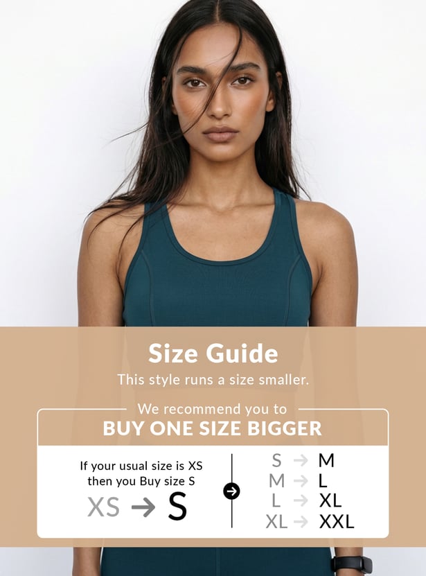 Women Solid Sports Bra