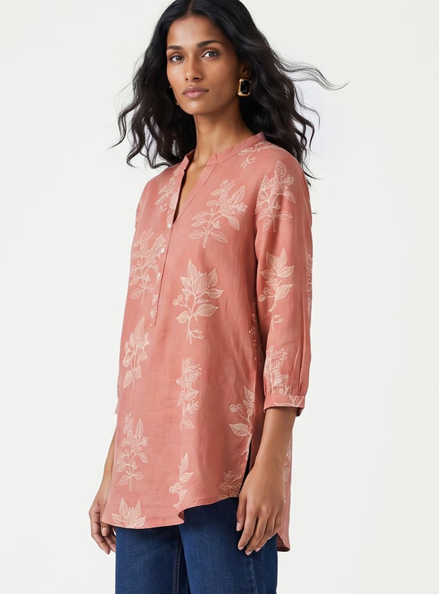 Women Floral Print Straight Kurti