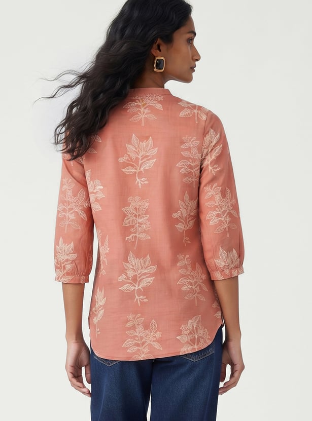 Women Floral Print Straight Kurti