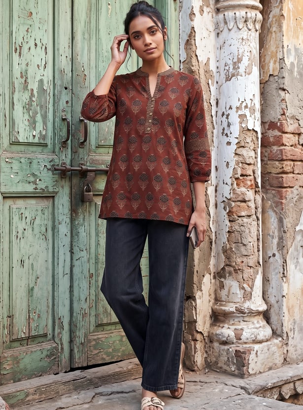 Women Printed Straight Kurti