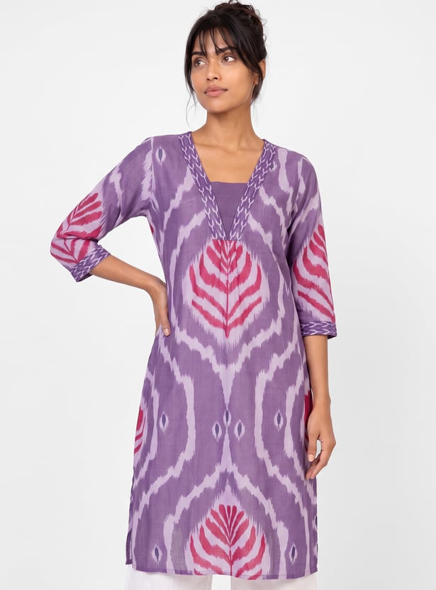Women Printed Straight Kurta
