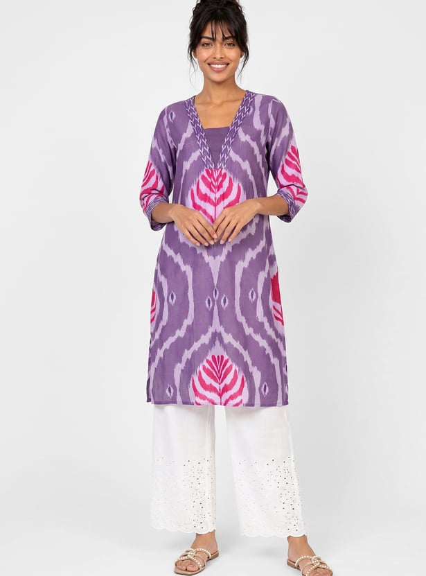 Women Printed Straight Kurta