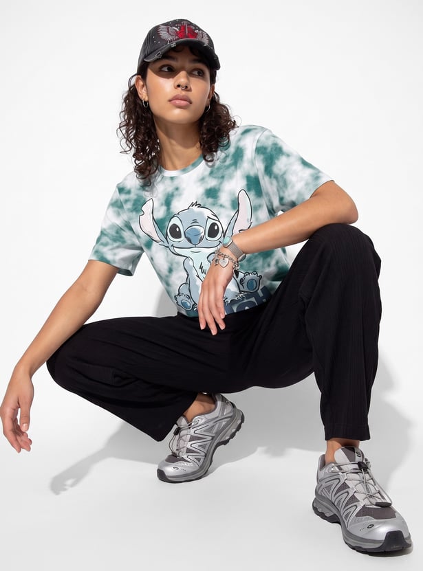 URB_N Women Oversized Stitch Character T-shirt