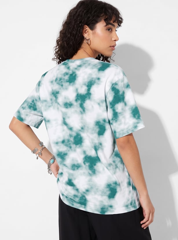 URB_N Women Oversized Stitch Character T-shirt