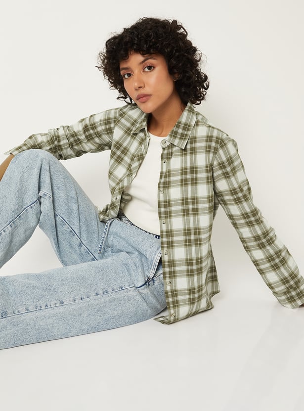 Women Checked Shirt