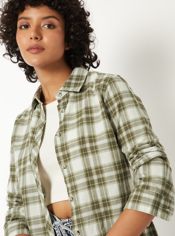 Women Checked Shirt