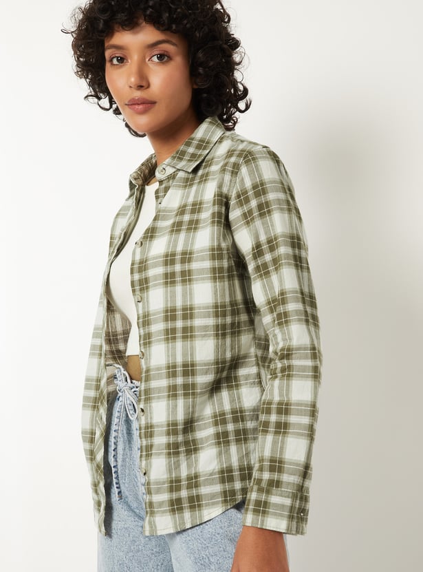 Women Checked Shirt