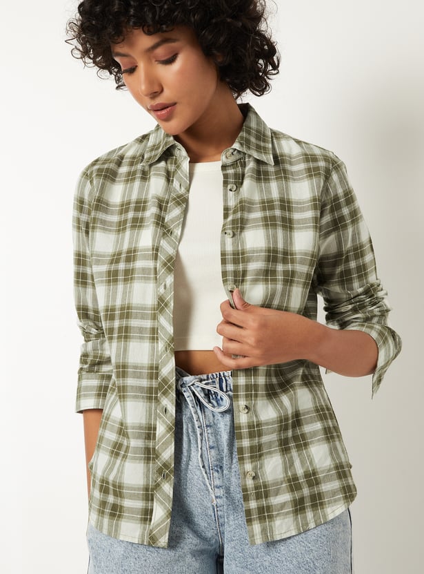 Women Checked Shirt