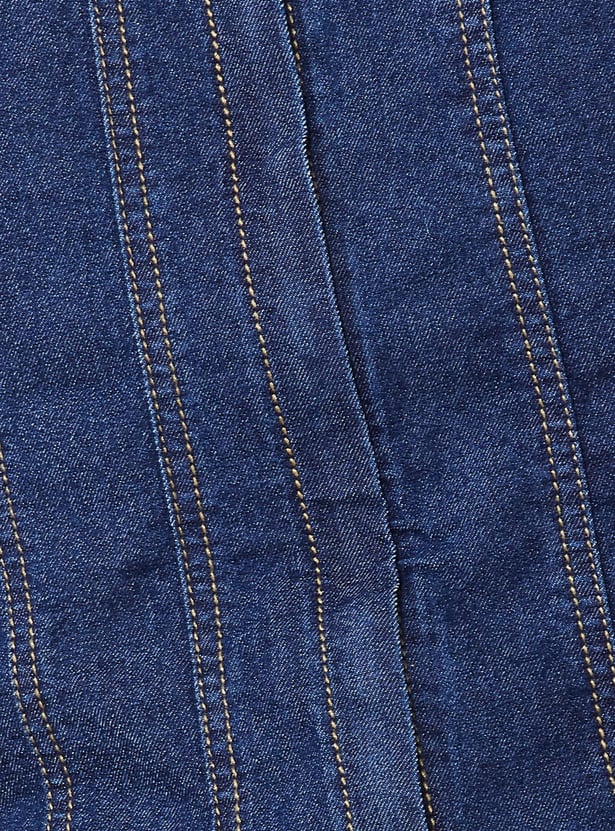 Women Denim Peplum Top