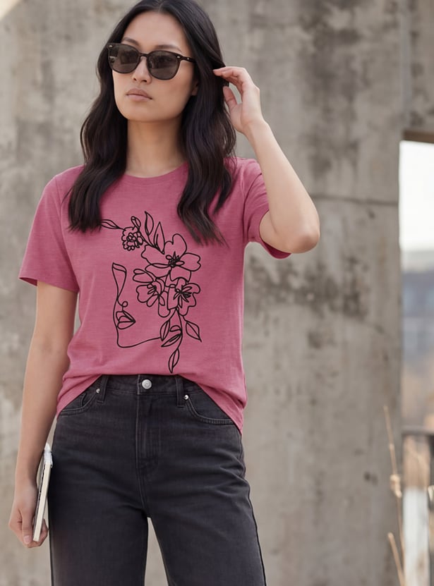Women Floral Print T-shirt