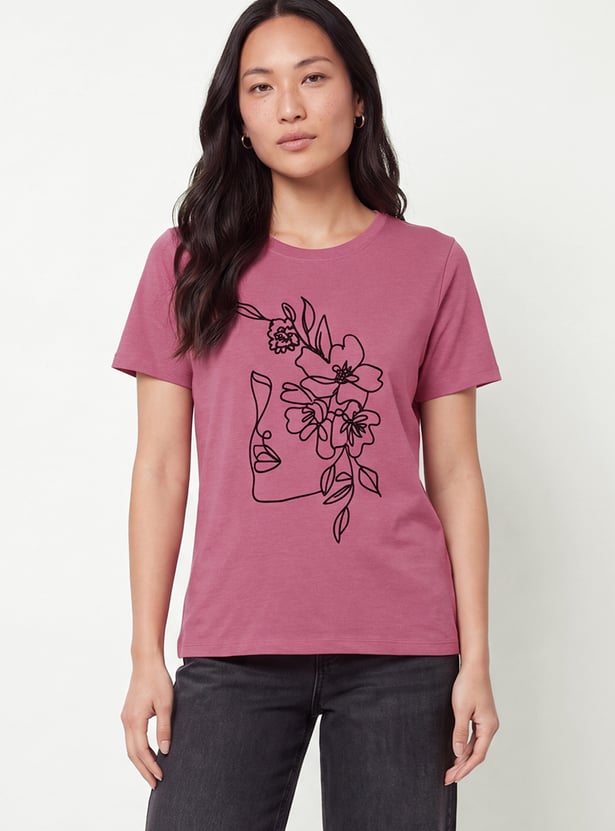 Women Floral Print T-shirt