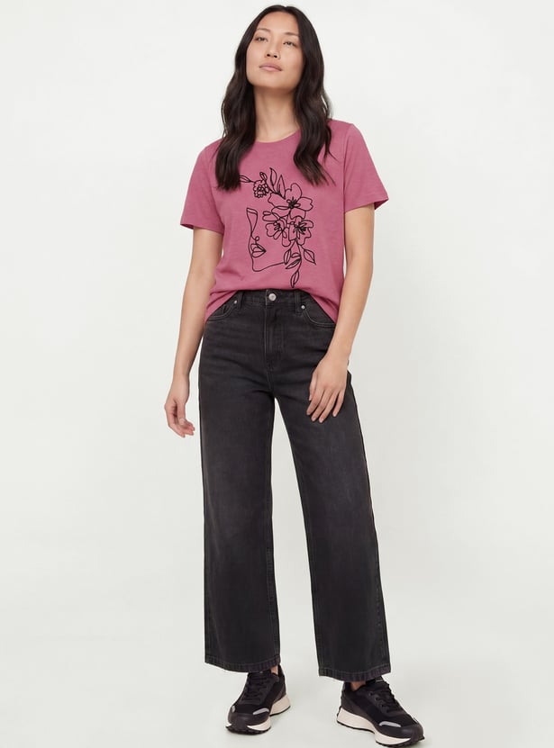 Women Floral Print T-shirt