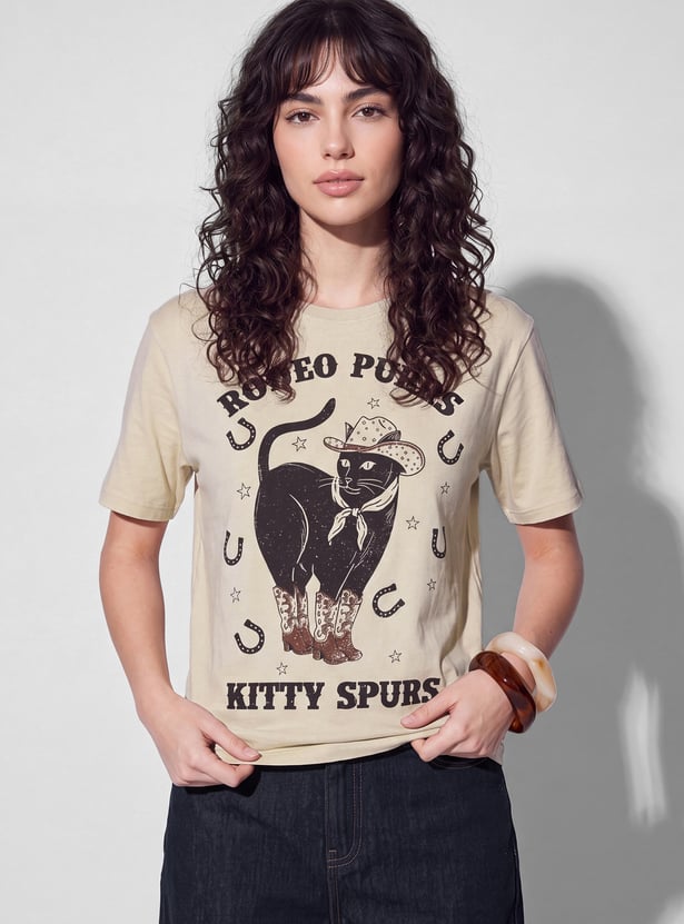 URB_N Women Printed T-shirt