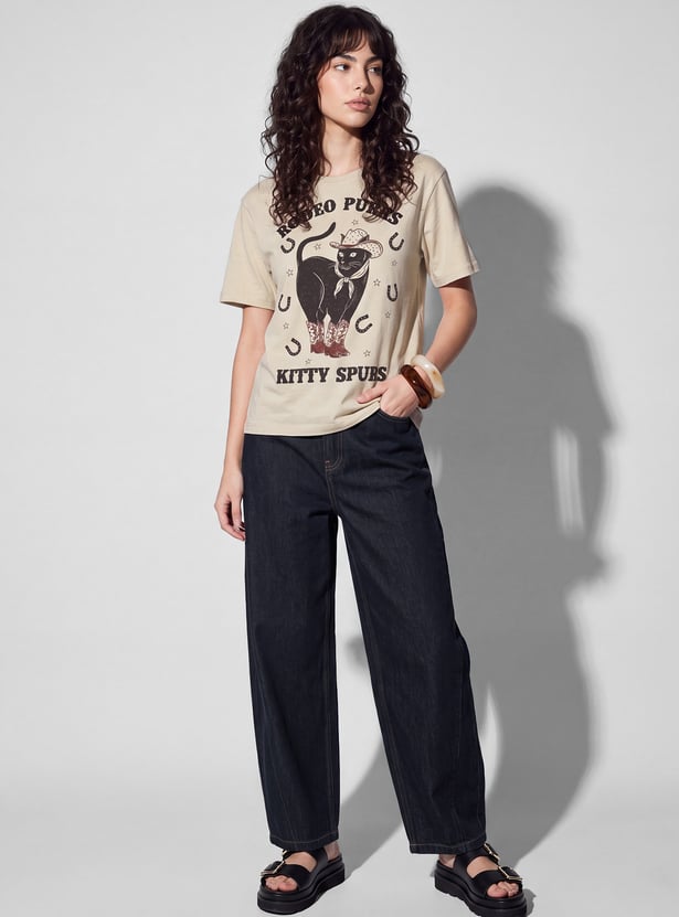 URB_N Women Printed T-shirt