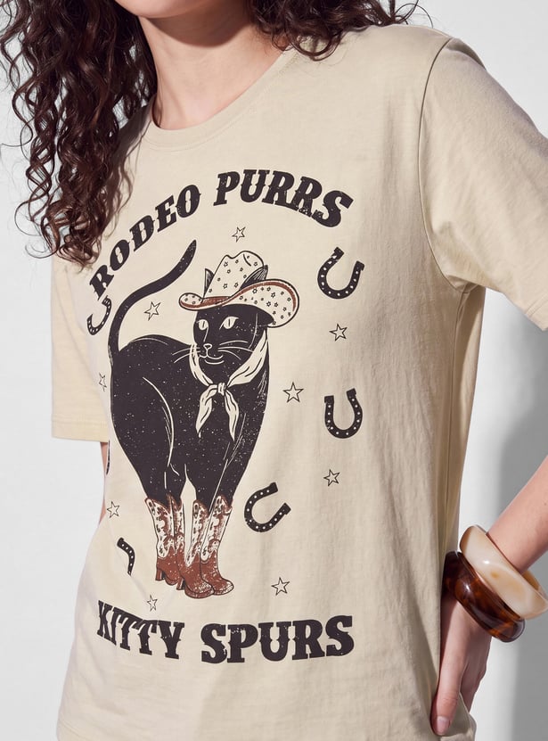 URB_N Women Printed T-shirt