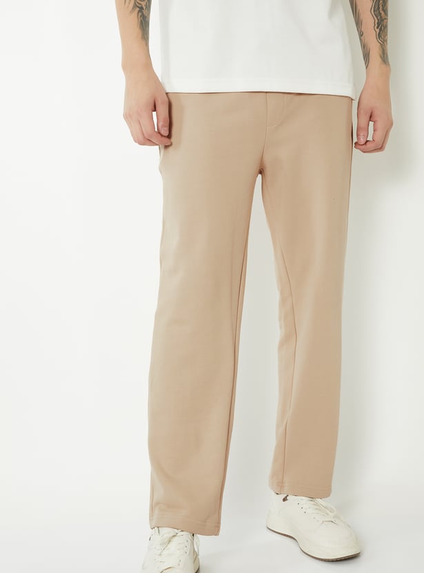Men Solid Track Pants