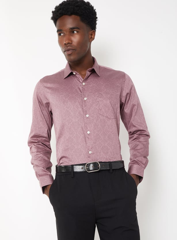 Men Floral Print Slim Fit Shirt