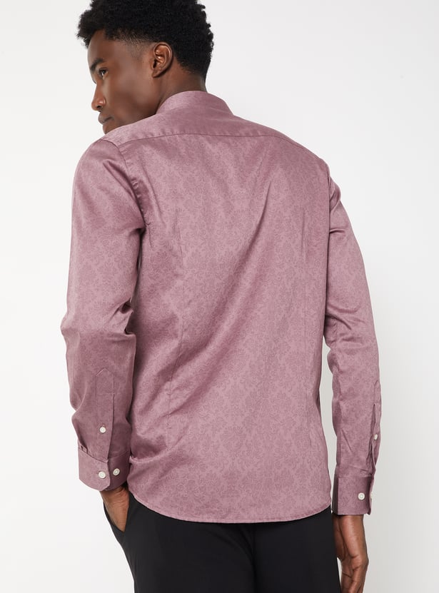 Men Floral Print Slim Fit Shirt