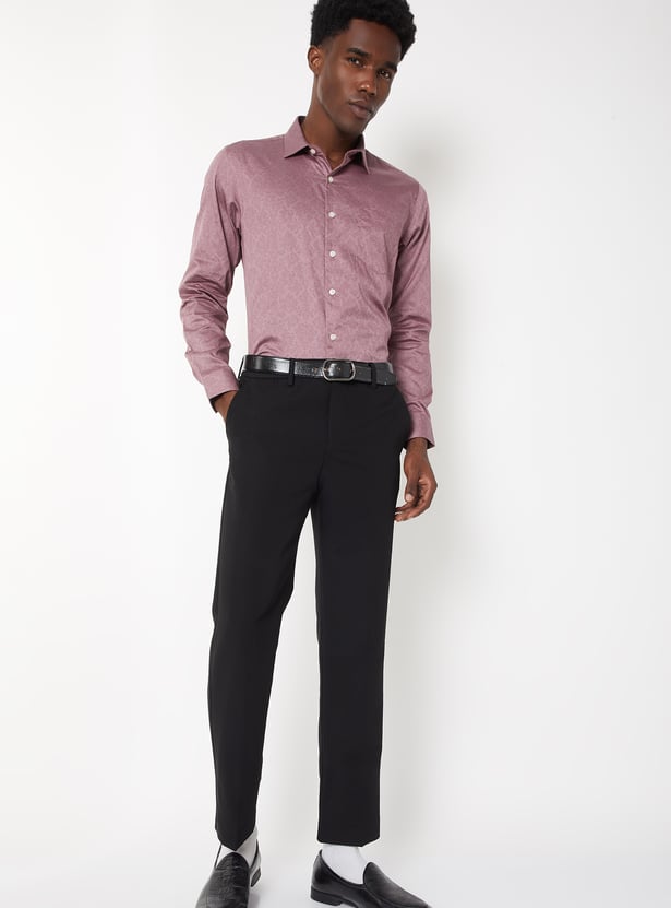 Men Floral Print Slim Fit Shirt