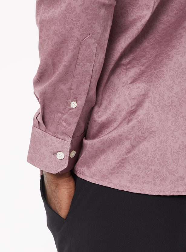 Men Floral Print Slim Fit Shirt