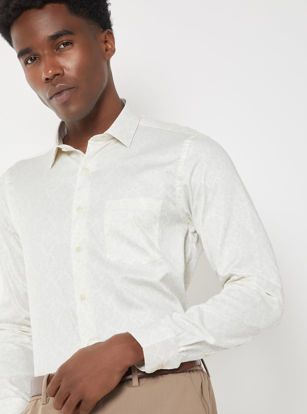 Men Floral Print Slim Fit Shirt