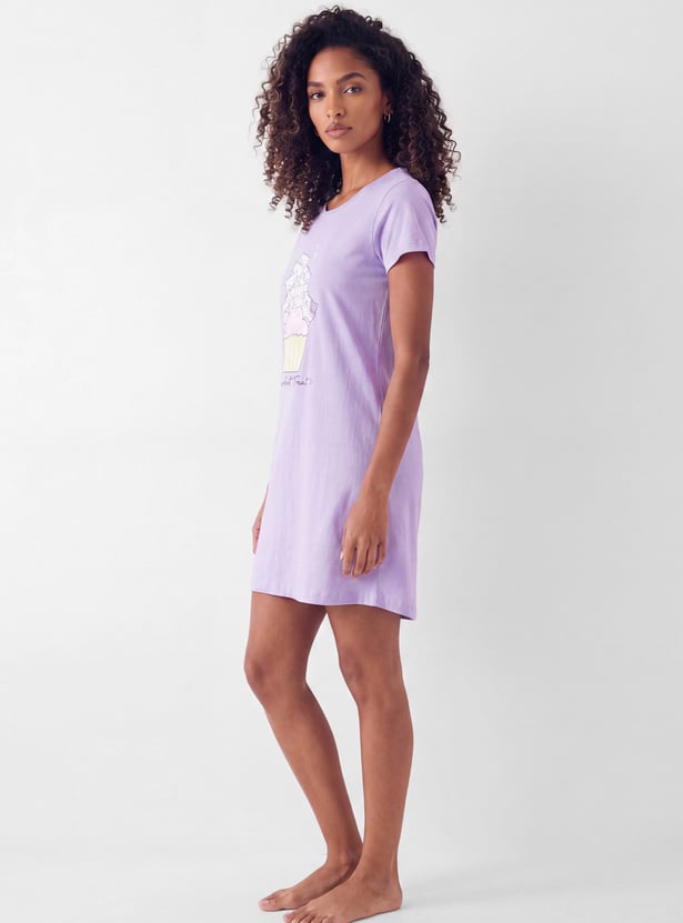 Women Printed Nightdress