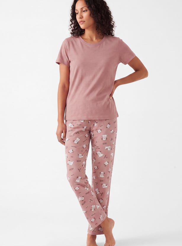 Women Printed PJ Set
