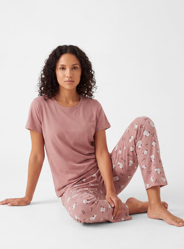 Women Printed PJ Set