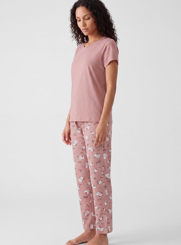 Women Printed PJ Set