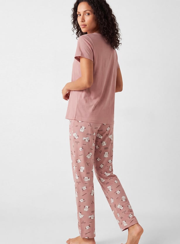 Women Printed PJ Set