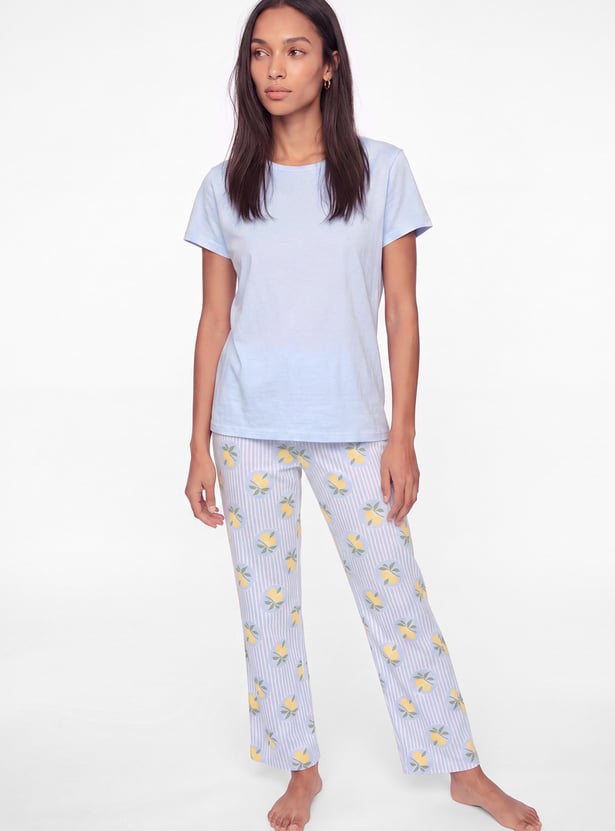 Women Printed PJ Set