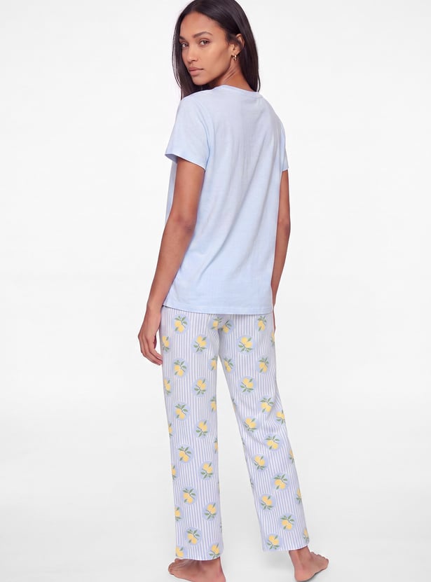 Women Printed PJ Set