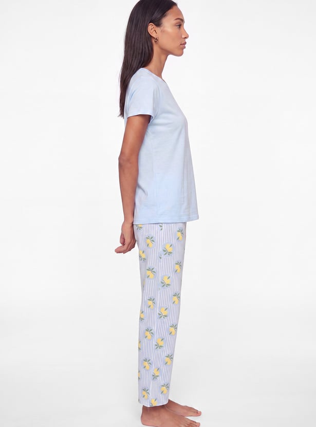 Women Printed PJ Set